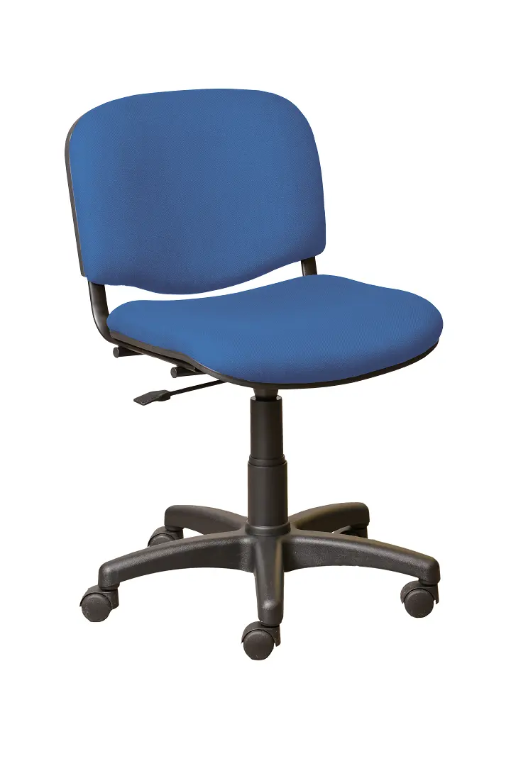 JULIE - 1  židle čalouněná, bez područek a stolku, AN 067 - koženka nebeská modrá